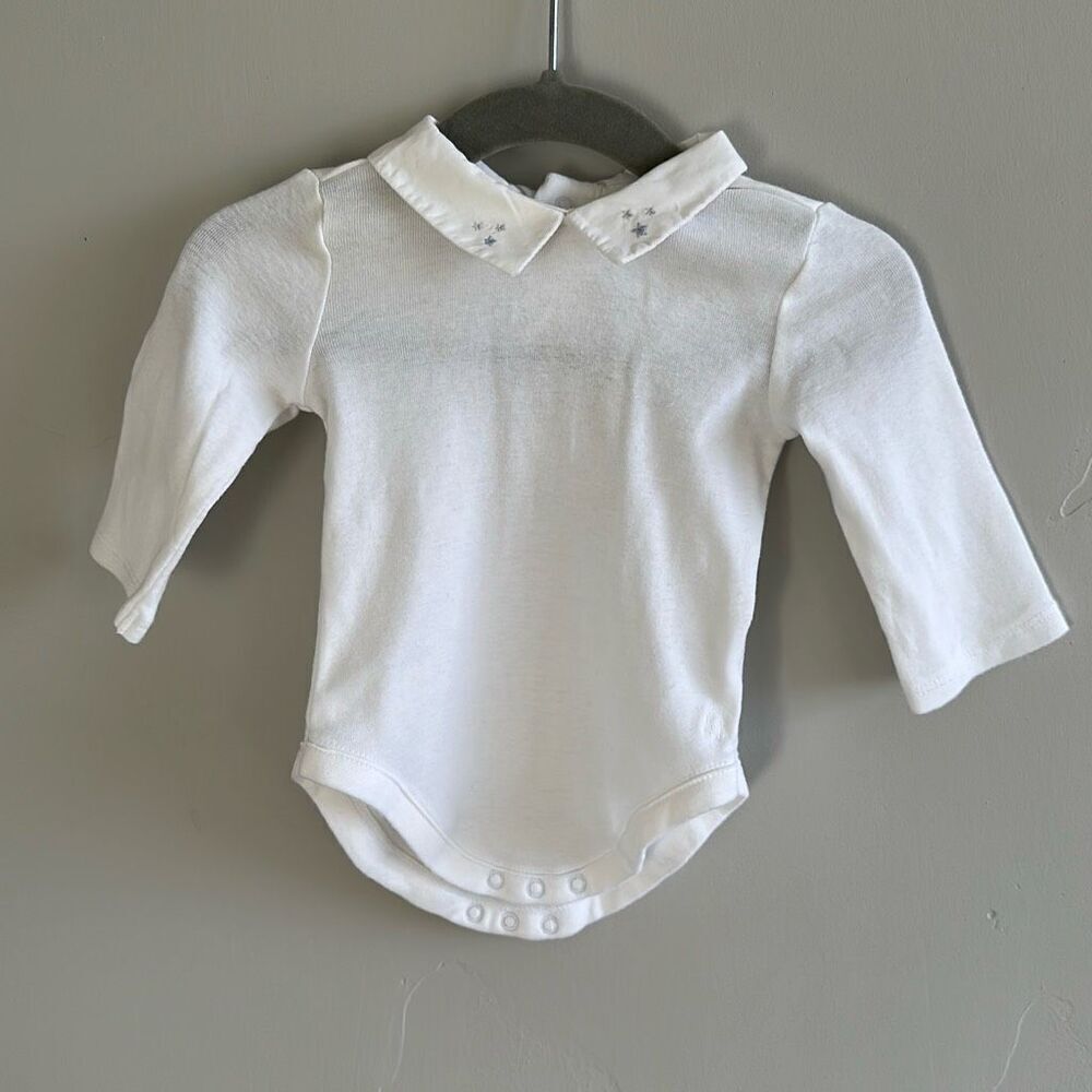 Janie & Jack Star Collard Bodysuit